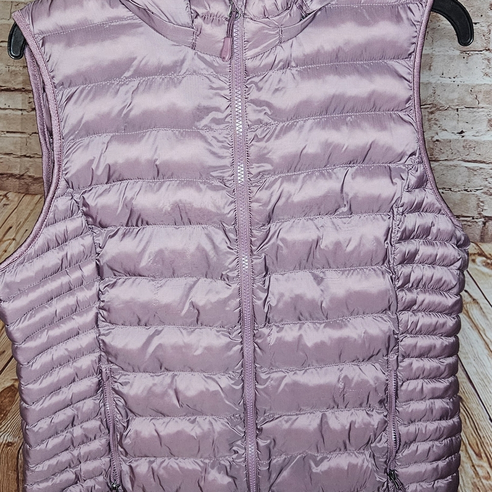 32 Degrees Women's Small Hooded Packable Quilted Puffer Vest Jacket Coat
